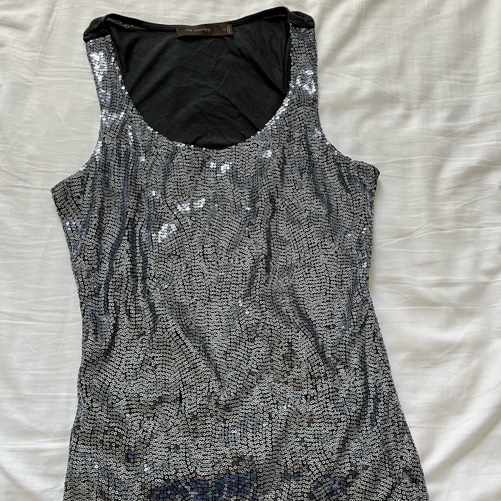 Sequin dressy tank top - The Limited